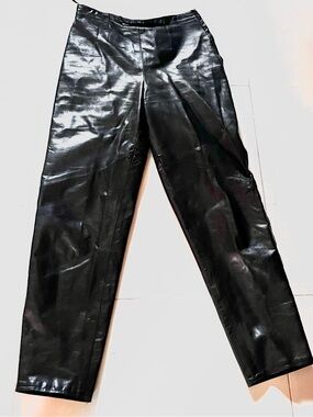 Vintage Vakko Black Leather Pants Vakko
